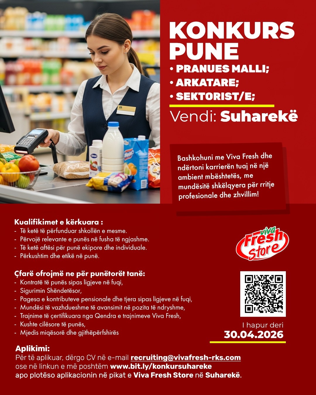 Pranues Malli, Arkatare, Sektorist/e - Suharekë